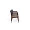 Lesro Lenox Wood 4 Seat Tandem Seating Wood Frame, Mahogany, RS Night Sky Back, MD Farro Seat LW4103 - alternate 3